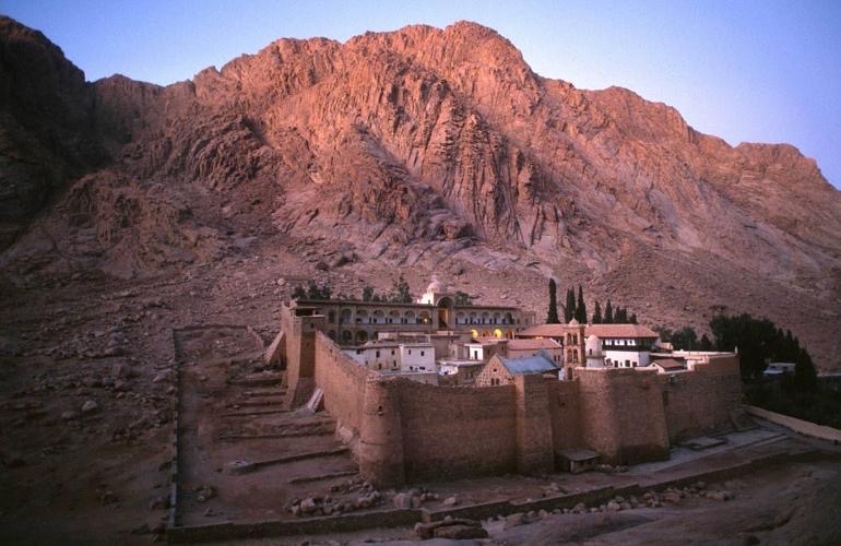 Saint Catherine’s Monastery at dusk
