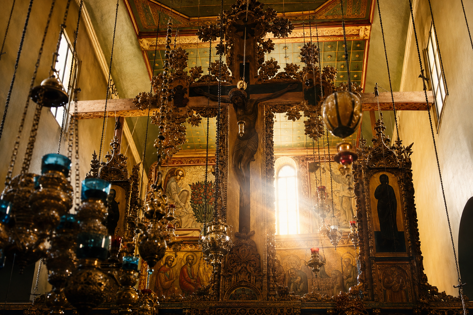 Sacred interior represented in The Land of Religions