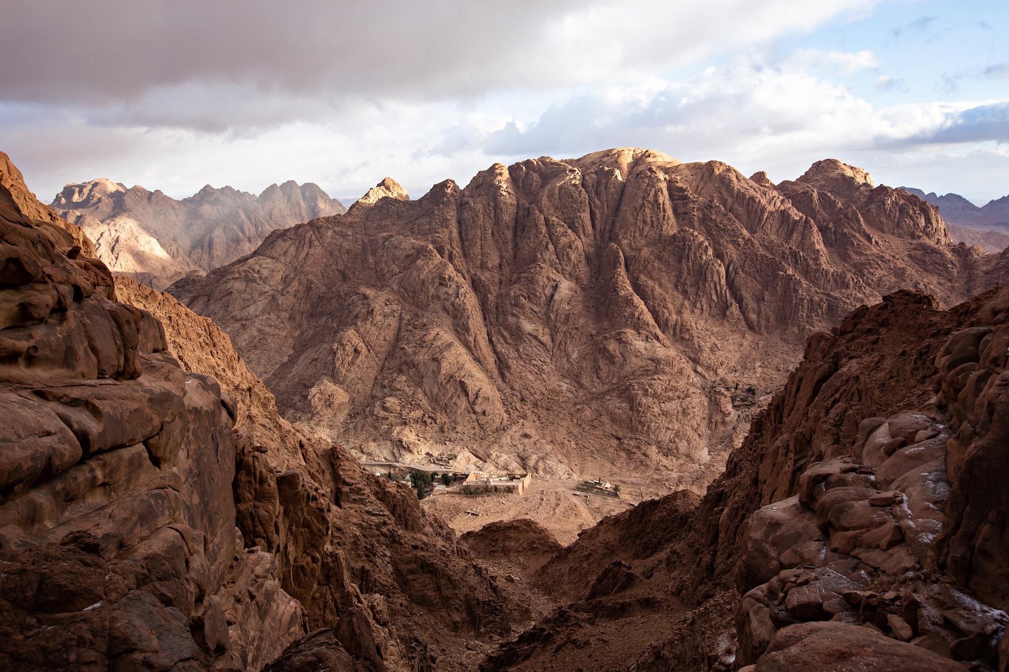Sinai mountain landscape represented in the film